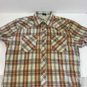 Bullhead Men’s Pearl Button Down Cowboy Western Shirt Medium
